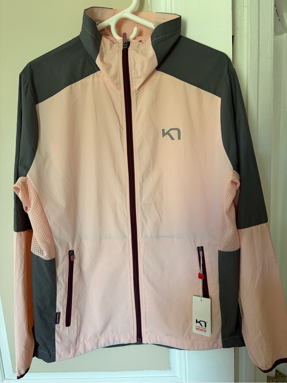 Kari Traa Pink and Gray Lightweight Ski Jacket